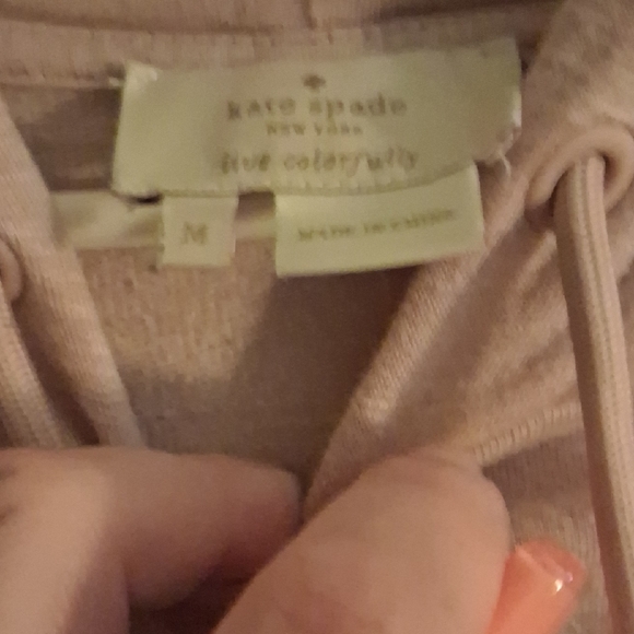 Kate Spade Blush Ruffle Hoodie - Picture 2 of 9
